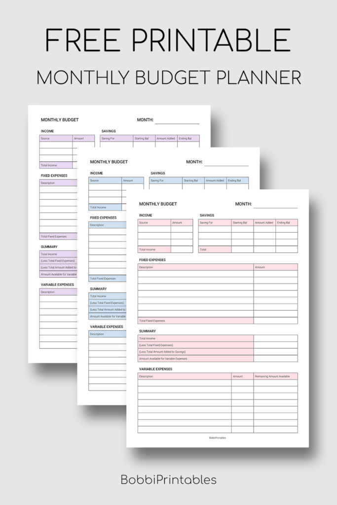 17 Best Free Printable Budget Templates